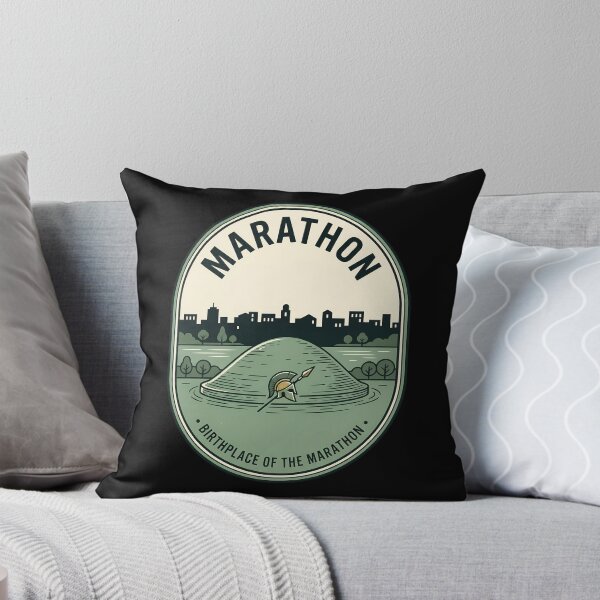 Item preview, Marathon Greece Vintage Travel Emblem Greek History designed and sold by k3rstman1.