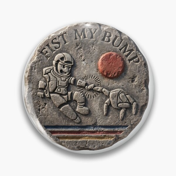 Item preview, Fist My Bump on top of Stone coin designed and sold by Cine Store Merch.