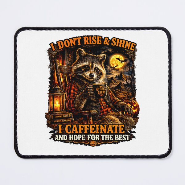 Item preview, Hallowween Coffee raccoon designed and sold by NativeGraffix.
