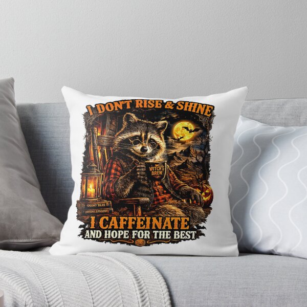Item preview, Hallowween Coffee raccoon  designed and sold by NativeGraffix.
