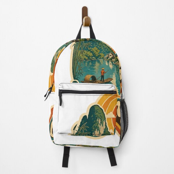 Item preview, Yangshuo China Travel Souvenir - Retro Illustration designed and sold by VisualArtsOasis.