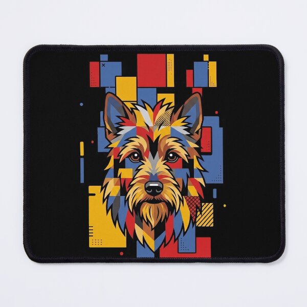 Item preview, Funny Australian Terrier Colorful Blocks Geometric Art Mom Dad Kids designed and sold by FurryHavenPH.