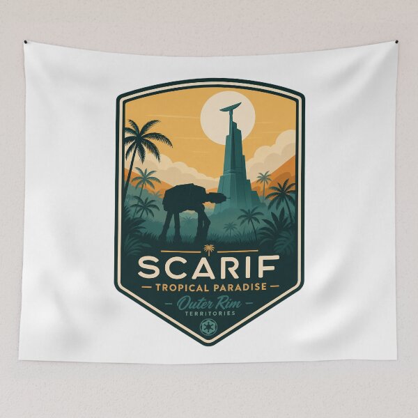 Item preview, Scarif Tropical Paradise- Outer Rim Territories designed and sold by FrontierCosmic.