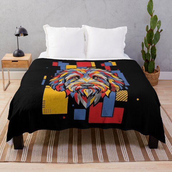 Item preview, Funny Barbet Colorful Blocks Geometric Art Mom Dad Kids designed and sold by FurryHavenPH.