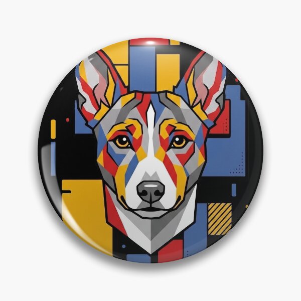 Item preview, Funny Basenji Colorful Blocks Geometric Art Mom Dad Kids designed and sold by FurryHavenPH.