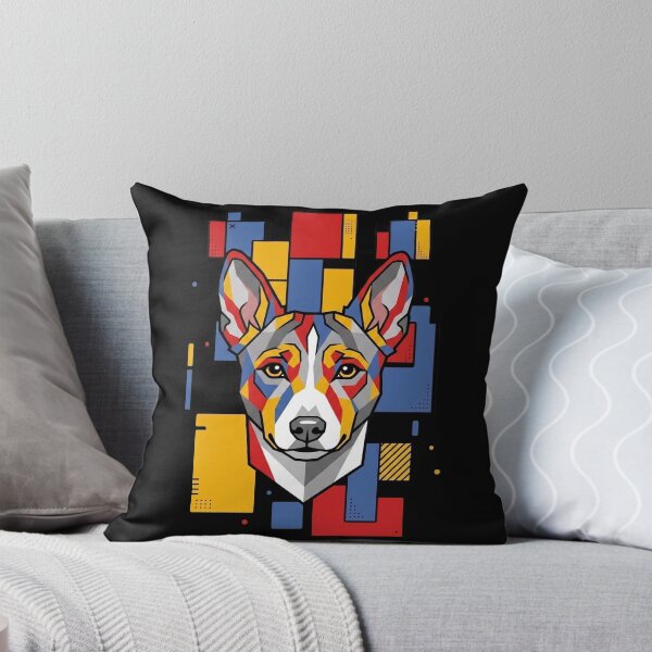 Item preview, Funny Basenji Colorful Blocks Geometric Art Mom Dad Kids designed and sold by FurryHavenPH.