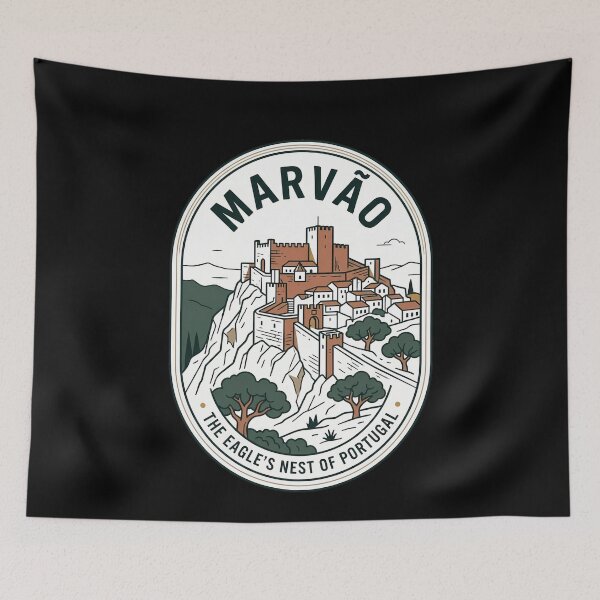 Item preview, Marvão Portugal Vintage Travel Emblem Eagle's Nest designed and sold by k3rstman1.