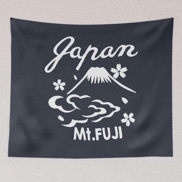 Item preview, Japan Mt. Fuji - Minimalist Cherry Blossom Mountain Silhouette designed and sold by Velustro Shop.