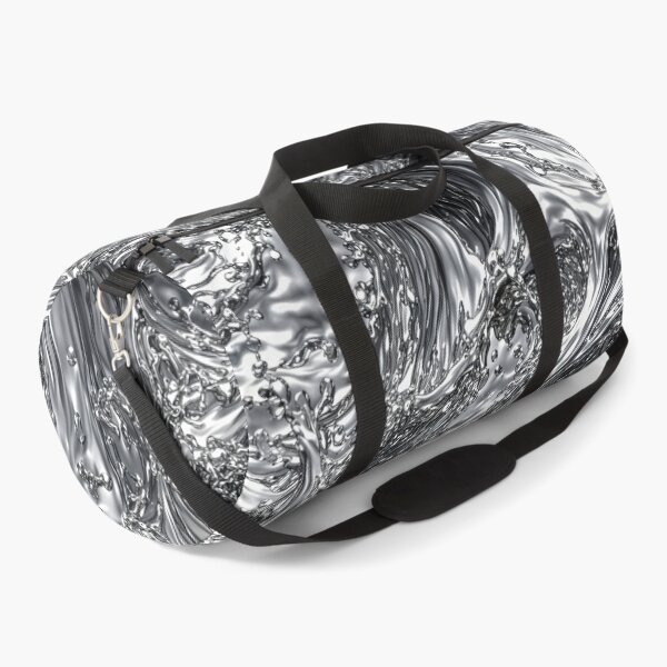 Item preview, Liquid Chrome Metal Splash - Abstract Futuristic 3D Texture Pattern designed and sold by Aimaniia666.