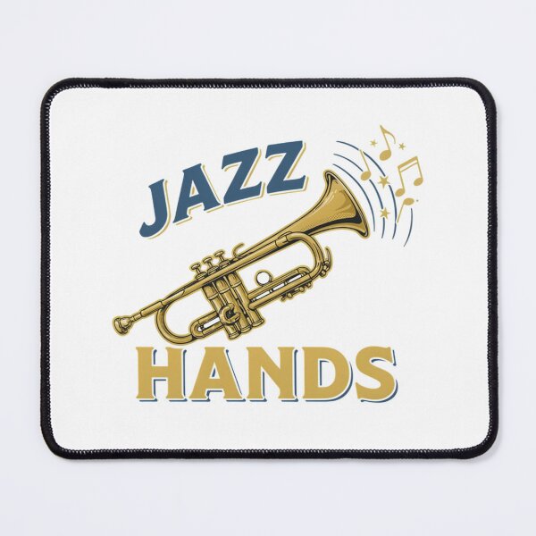 Item preview, Jazz Hands – Trumpet Music Pun Fun Design designed and sold by Midnight Veil Designs.