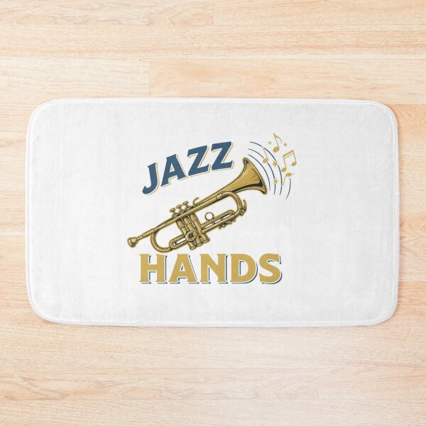 Item preview, Jazz Hands – Trumpet Music Pun Fun Design designed and sold by Midnight Veil Designs.
