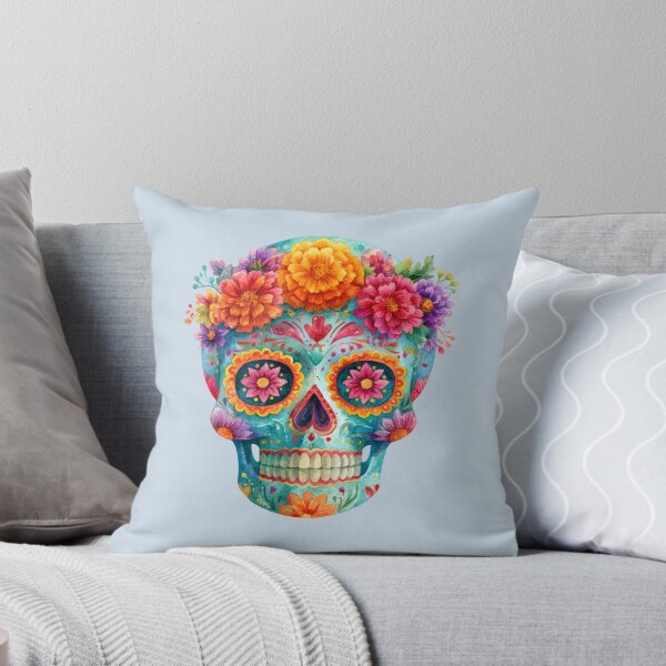 Item preview, Dia de Muertos Floral Sugar Skull | Mexican Calavera Art designed and sold by MythicMood.