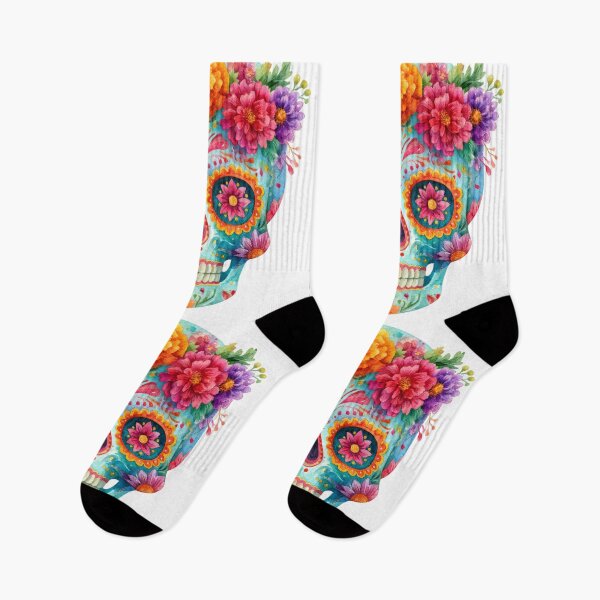 Item preview, Dia de Muertos Floral Sugar Skull | Mexican Calavera Art designed and sold by MythicMood.