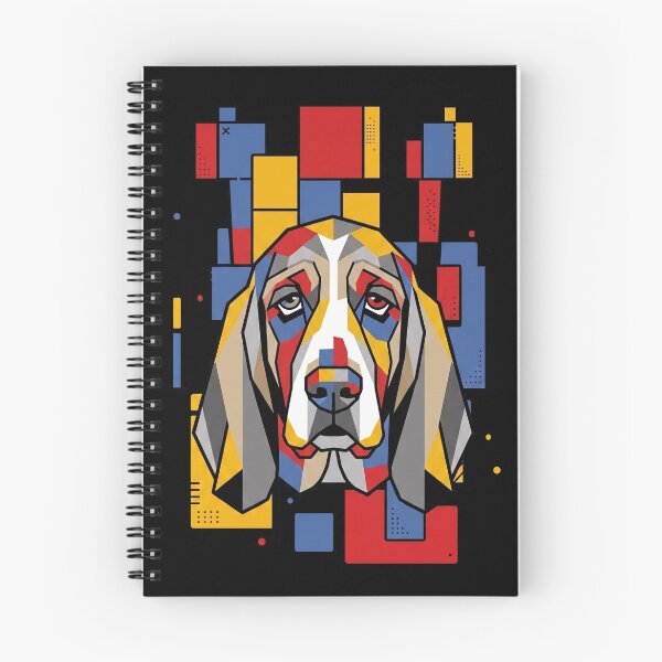 Item preview, Funny Basset Hound Colorful Blocks Geometric Art Mom Dad Kids designed and sold by FurryHavenPH.