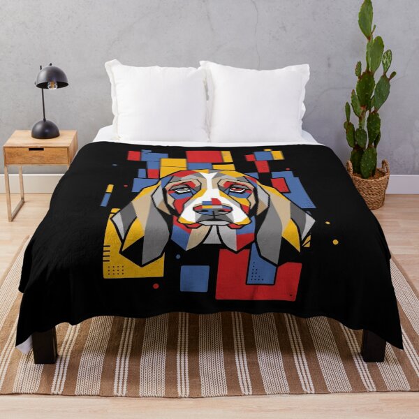 Item preview, Funny Basset Hound Colorful Blocks Geometric Art Mom Dad Kids designed and sold by FurryHavenPH.
