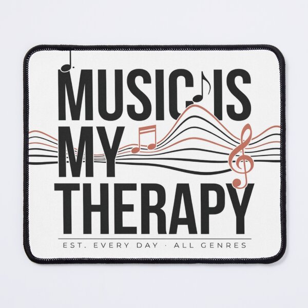 Item preview, Music Is My Therapy – Soundwave Music Lover Design designed and sold by Midnight Veil Designs.