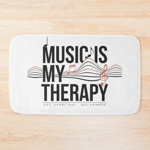 Item preview, Music Is My Therapy – Soundwave Music Lover Design designed and sold by Midnight Veil Designs.