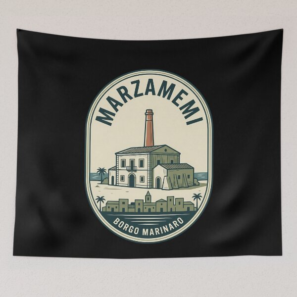 Item preview, Marzamemi Sicily Vintage Travel Emblem Borgo Marinaro designed and sold by k3rstman1.