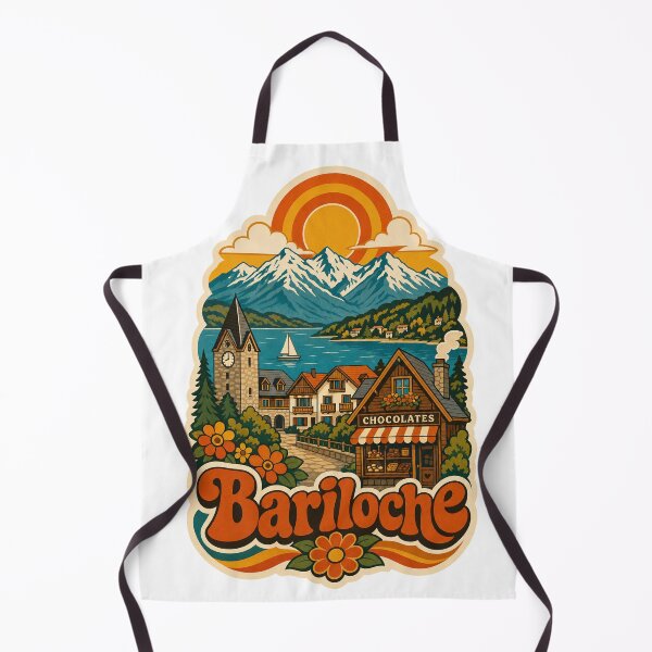 Item preview, Bariloche Argentina Travel Souvenir - Retro Illustration designed and sold by VisualArtsOasis.