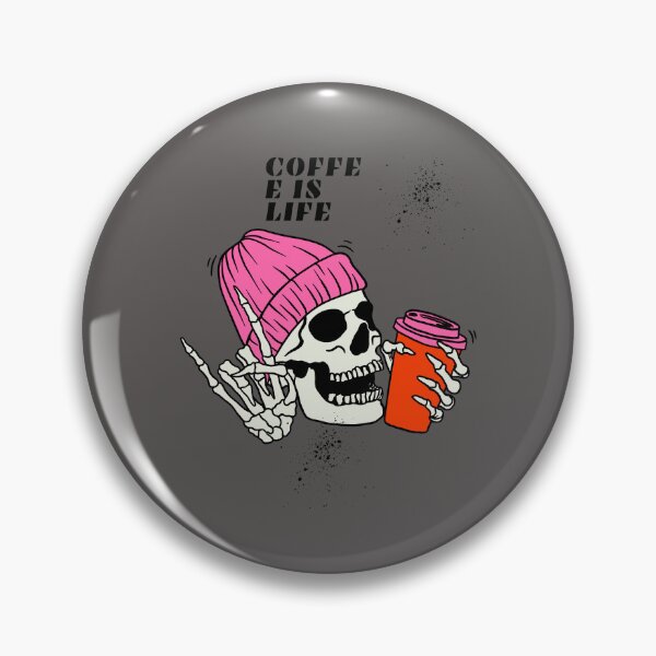 Item preview, Coffee is Life Skull Design designed and sold by Wild Ink Works.