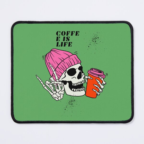 Item preview, Coffee is Life Skull Design designed and sold by Wild Ink Works.