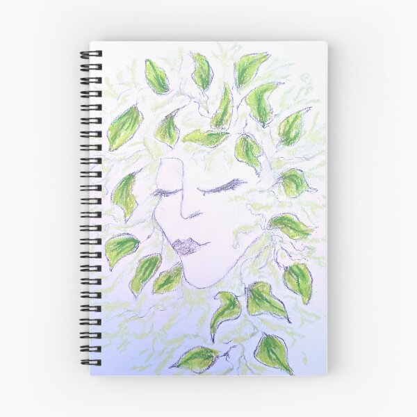 Item preview, Face Drawing Nature Leaves designed and sold by JHadfieldArt.