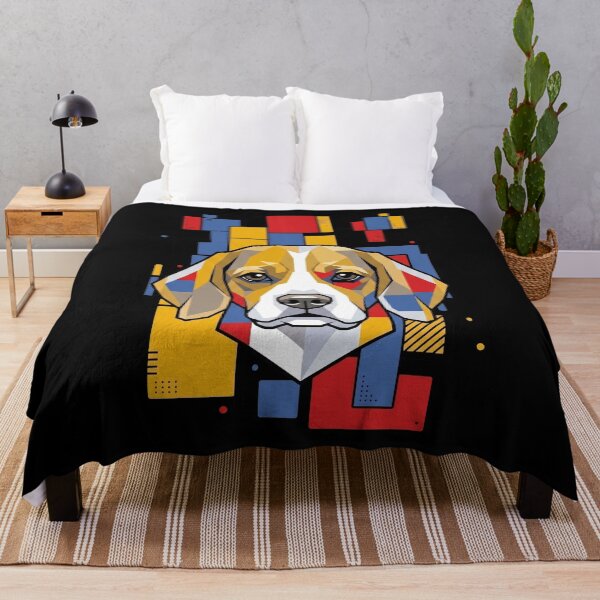 Item preview, Funny Beagle Colorful Blocks Geometric Art Mom Dad Kids designed and sold by FurryHavenPH.