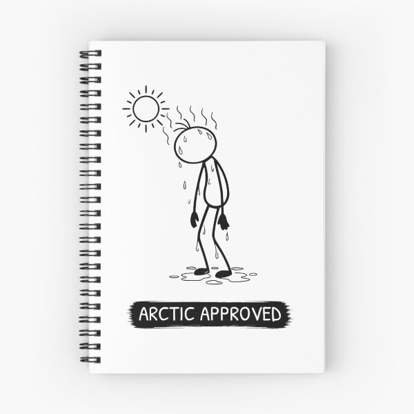 Item preview, Funny Heatwave T-Shirt | Arctic Approved | Summer Humour | Melting Stick Figure designed and sold by Pebl-Co.