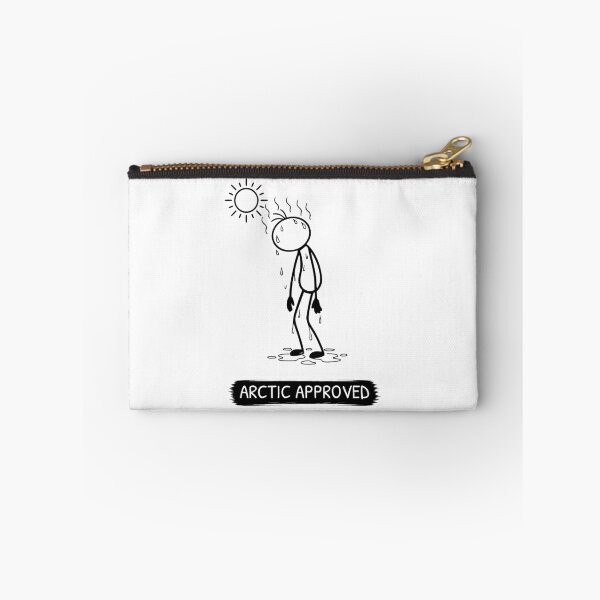 Item preview, Funny Heatwave T-Shirt | Arctic Approved | Summer Humour | Melting Stick Figure designed and sold by Pebl-Co.