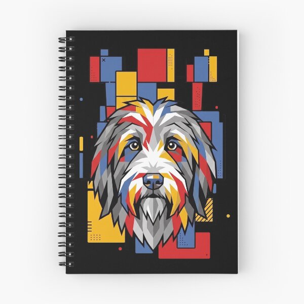 Item preview, Funny Bearded Collie Colorful Blocks Geometric Art Mom Dad Kids designed and sold by FurryHavenPH.