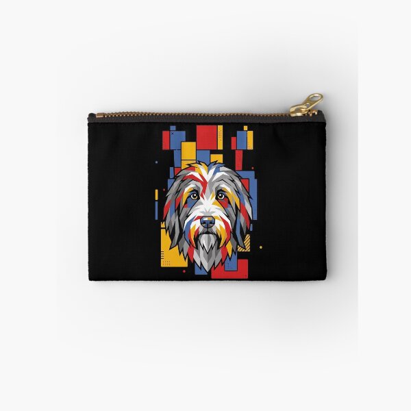 Item preview, Funny Bearded Collie Colorful Blocks Geometric Art Mom Dad Kids designed and sold by FurryHavenPH.