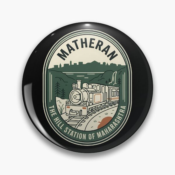 Item preview, Matheran Hill Station Vintage Travel Emblem Train designed and sold by k3rstman1.