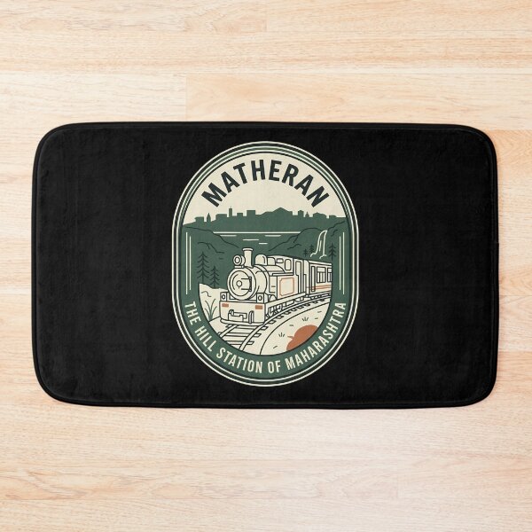 Item preview, Matheran Hill Station Vintage Travel Emblem Train designed and sold by k3rstman1.