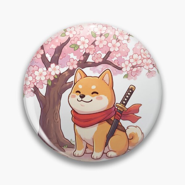 Item preview, Cute Shiba Inu Samurai designed and sold by SutekiArt.
