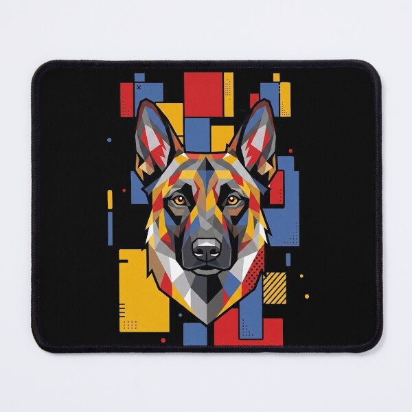 Item preview, Funny Belgian Malinois Colorful Blocks Geometric Art Mom Dad Kids designed and sold by FurryHavenPH.