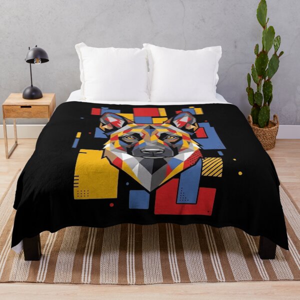 Item preview, Funny Belgian Malinois Colorful Blocks Geometric Art Mom Dad Kids designed and sold by FurryHavenPH.