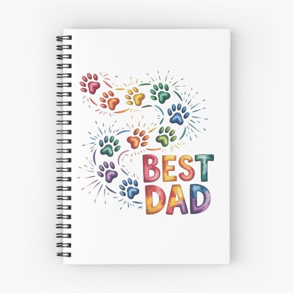 Item preview, Best Dad Colorful Paw Print  designed and sold by jkrphoto.