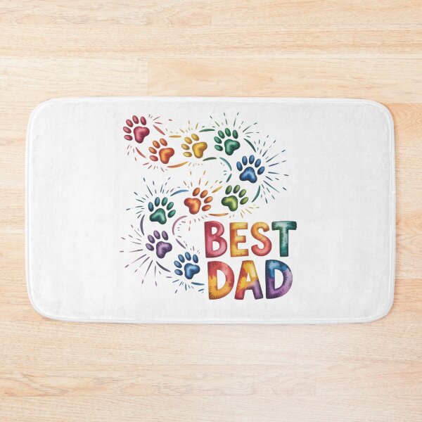 Item preview, Best Dad Colorful Paw Print  designed and sold by jkrphoto.