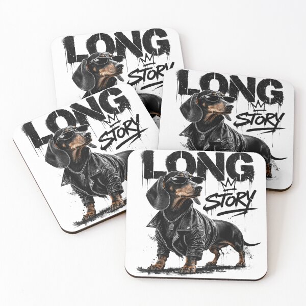 Item preview, Long Story Dachshund | Cool Streetwear Wiener Dog Graphic designed and sold by Pooch & Print Co..