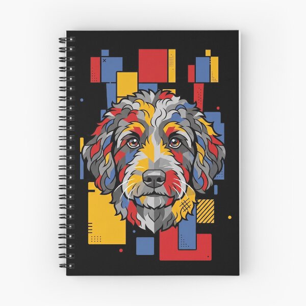 Item preview, Funny Bernedoodle Colorful Blocks Geometric Art Mom Dad Kids designed and sold by FurryHavenPH.