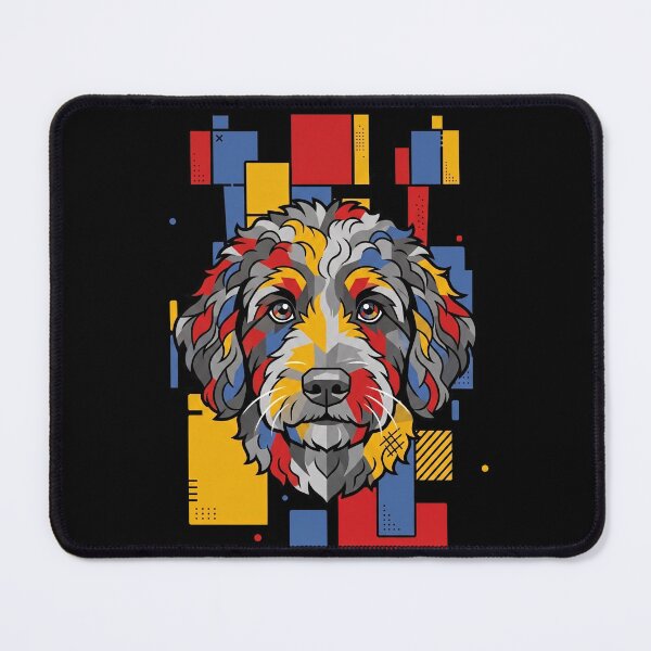 Item preview, Funny Bernedoodle Colorful Blocks Geometric Art Mom Dad Kids designed and sold by FurryHavenPH.