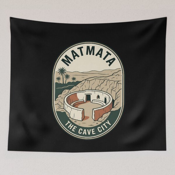 Artikelvorschau, Matmata Tunesien Vintage Reise Emblem Höhlenstadt entworfen und verkauft von k3rstman1.