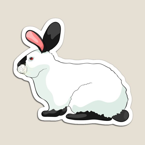 Item preview, home pet Californian rabbit  designed and sold by OrPolly.