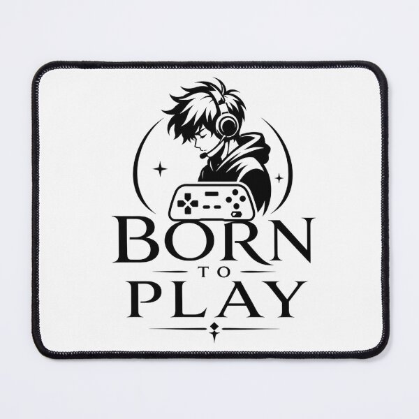 Item preview, Born to Play Gamer Anime Design designed and sold by House of Rein.