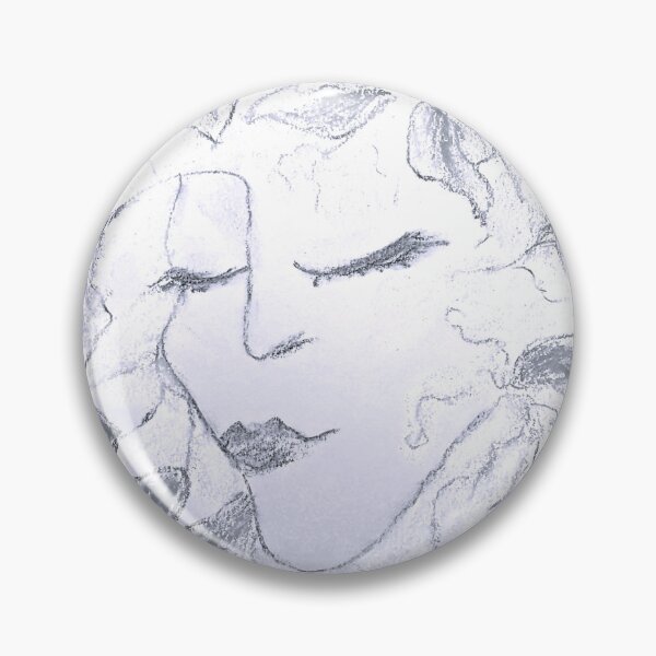 Item preview, Black and White Drawing Face Nature Leaves designed and sold by JHadfieldArt.