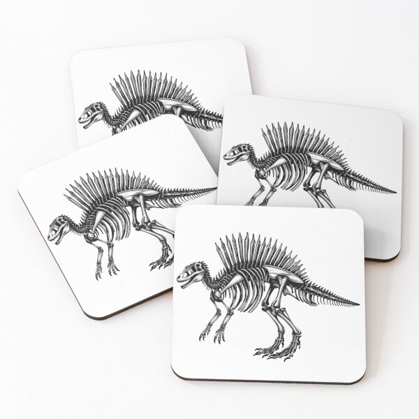 Item preview, Spinosaurus Dinosaur Skeleton Scientific Illustration designed and sold by VectorForge.