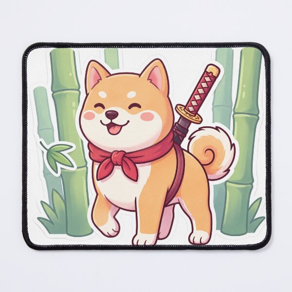 Item preview, Cute Shiba Inu Samurai designed and sold by SutekiArt.