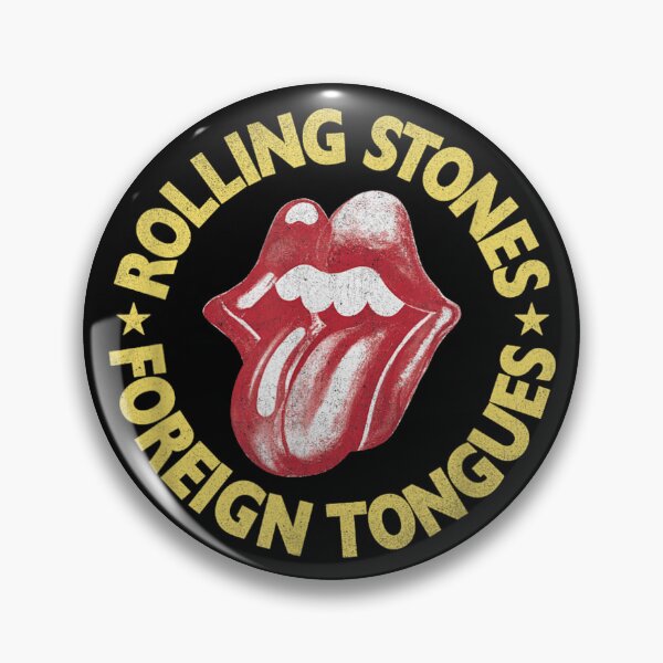 Item preview, Rolling Stones Foreign Tongues Iconic Red Lips Vintage Circular designed and sold by KistanosMeka.