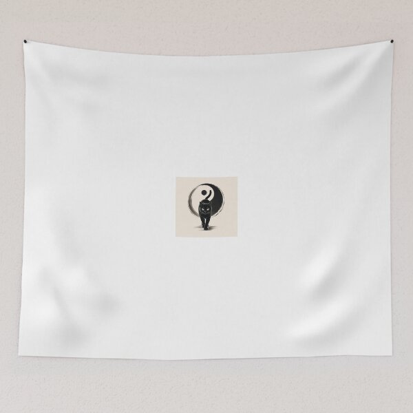 Item preview, Yin Yang Black Cat Harmony designed and sold by HOWENPRO.