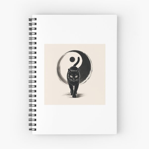 Item preview, Yin Yang Black Cat Harmony designed and sold by HOWENPRO.